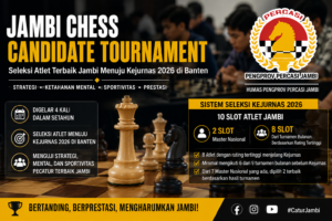Jambi Chess Candidate Tournament Jadi Seleksi Kejurnas 2026, Percasi Tetapkan Sistem Berbasis Rating Provinsi