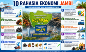 10 Rahasia Ekonomi Jambi yang Jarang Diungkap BPS, Nomor 6 Jadi Penopang Utama Daerah