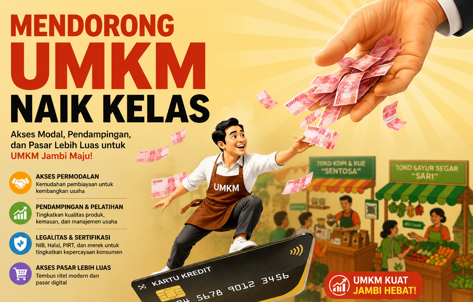 UMKM Jambi Didorong Naik Kelas, Ini Strategi Pemerintah dari Permodalan hingga Tembus Ritel Modern