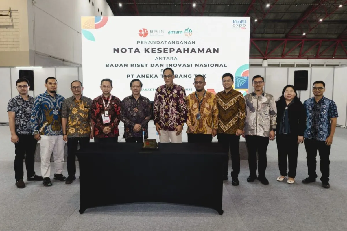 Antam dan BRIN Kolaborasi Tingkatkan Produksi dan Kualitas SDA Nasional
