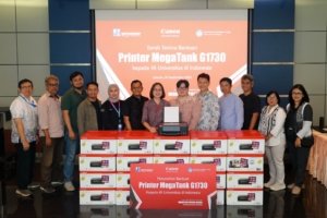 Canon-PT Datascrip Donasikan Printer Melalui Program CSR Mencetak Potensi Negeri