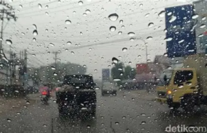 BMKG: Kota Jambi  Akan Terjadi Hujan Ringan Disertai Petir 