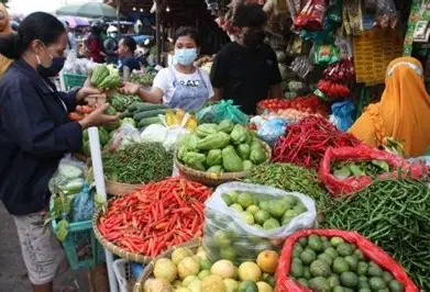 Harga Sembako di Pasar Angso Duo Jambi Stabil, Cabai dan Ayam Broiler Turun