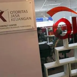 Bagian dalam kantor OJK