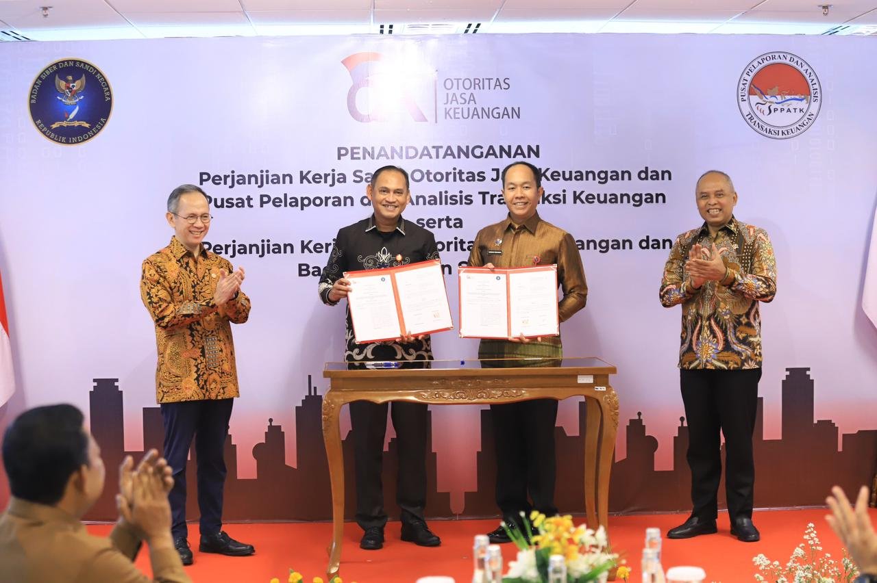 OJK, PPATK, dan BSSN Sepakati Sinergi Penguatan Integritas dan Keamanan Sektor Jasa Keuangan