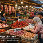 Harga Bahan Pokok di Pasar Angso Duo Jambi Relatif Terkendali