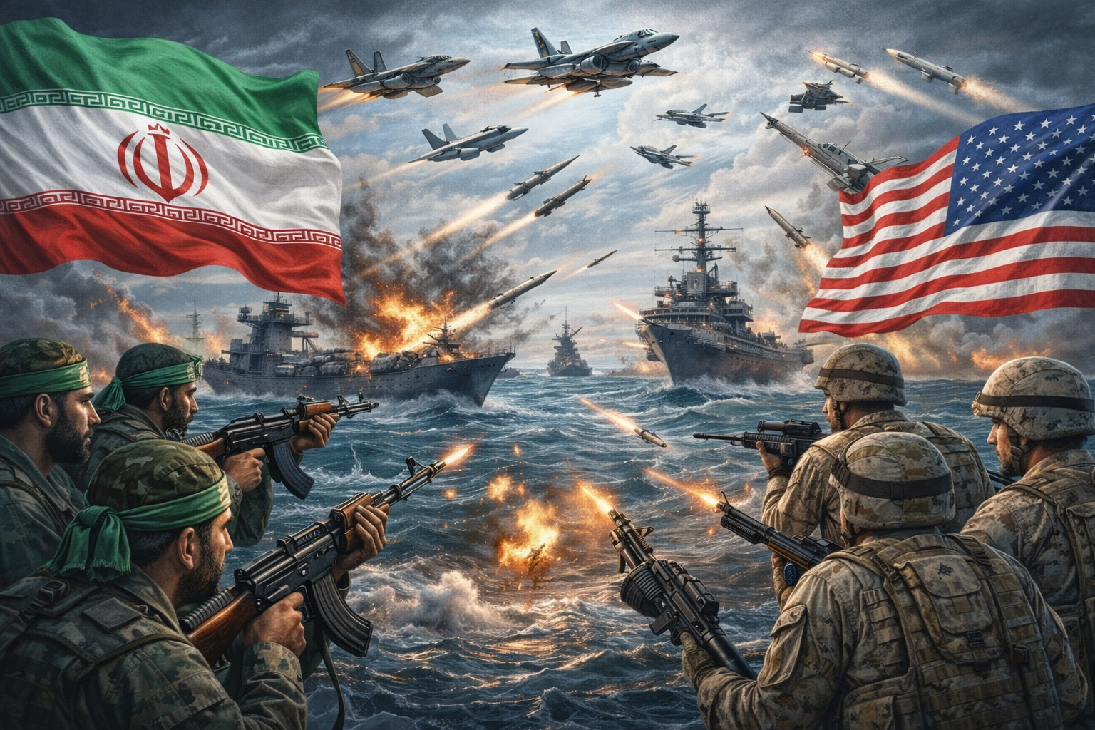 Iran Gelar Latihan Perang di Selat Hormuz, Bayang-bayang Serangan AS Kian Nyata