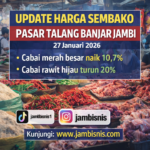Daftar Lengkap Harga Sembako Pasar Talang Banjar Jambi