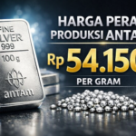 Harga Perak Anjlok Parah, Kini Rp54.150 per Gram