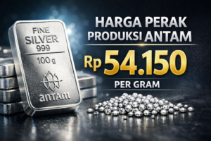 Harga Perak Anjlok Parah, Kini Rp54.150 per Gram