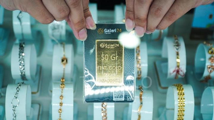 Awal Ramadan, Harga Emas UBS dan Galeri24 Turun