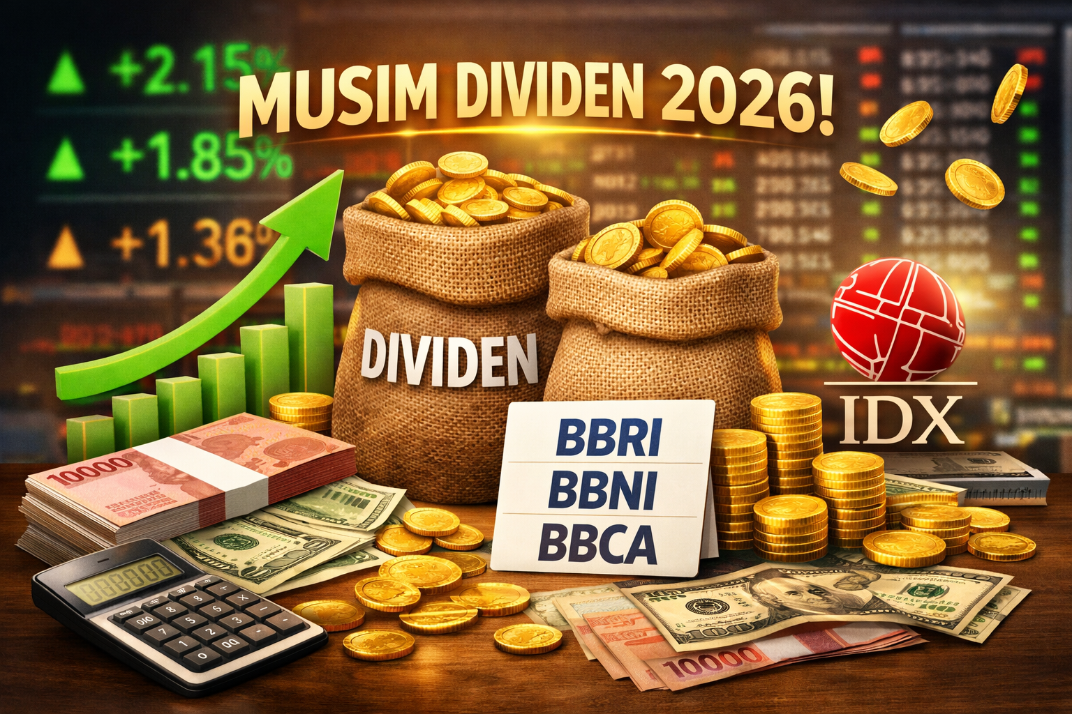 22 Emiten Umumkan Dividen 2025, BBRI hingga BBNI Paling Royal?