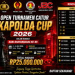 Open Turnamen Catur Kapolda Cup 2026 Digelar di JBC, Total Hadiah Rp25 Juta