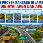 APBN dan APBD Biayai 8 Proyek Raksasa di Jambi, dari Tol hingga Bendungan