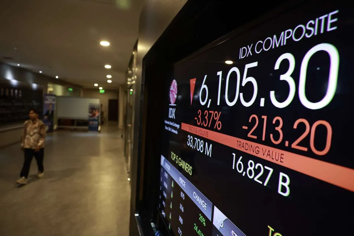 IHSG Turun ke 5.980, Saham Besar CUAN, MEDC, EMTK Ikut Melemah