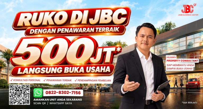 Cari Peluang Usaha di Jambi? JBC Hadirkan Pilihan Lokasi Bisnis Strategis
