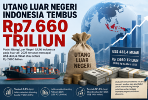 Utang Luar Negeri Indonesia Tembus Rp7.660 Triliun, BI Sebut Pertumbuhan Mulai Melambat