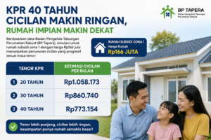 Rumah Makin Terjangkau! Skema KPR 40 Tahun Tekan Cicilan ke Rp700 Ribuan