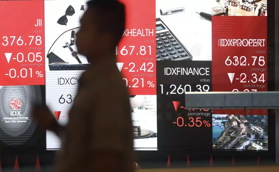 IHSG Anjlok 1,30% ke Level 6.300, 550 Saham Berguguran