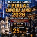Pengprov Percasi Jambi Gelar Open Turnamen Catur Piala Kapolda Jambi 2026, Perebutkan Hadiah Rp25 Juta
