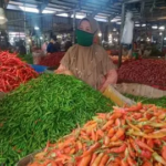 Harga Cabai Rawit Merah di Pasar Angso Duo Jambi Turun Jadi Rp30.000 per Kg