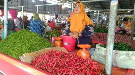Harga Cabai di Pasar Angso Duo Capai Rp55.000 per Kilogram