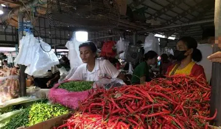 Harga Cabai  Merah Hari Ini di Pasar Angso Duo Turun