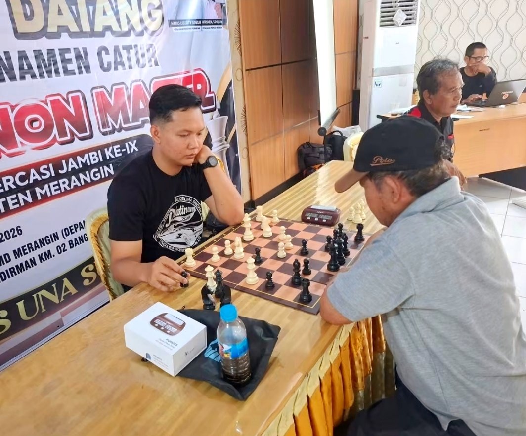Turnamen Catur Bulanan Non-Master Percasi Jambi ke-9 di Merangin Berlangsung Sengit, Josep Gabriel Tampil sebagai Juara