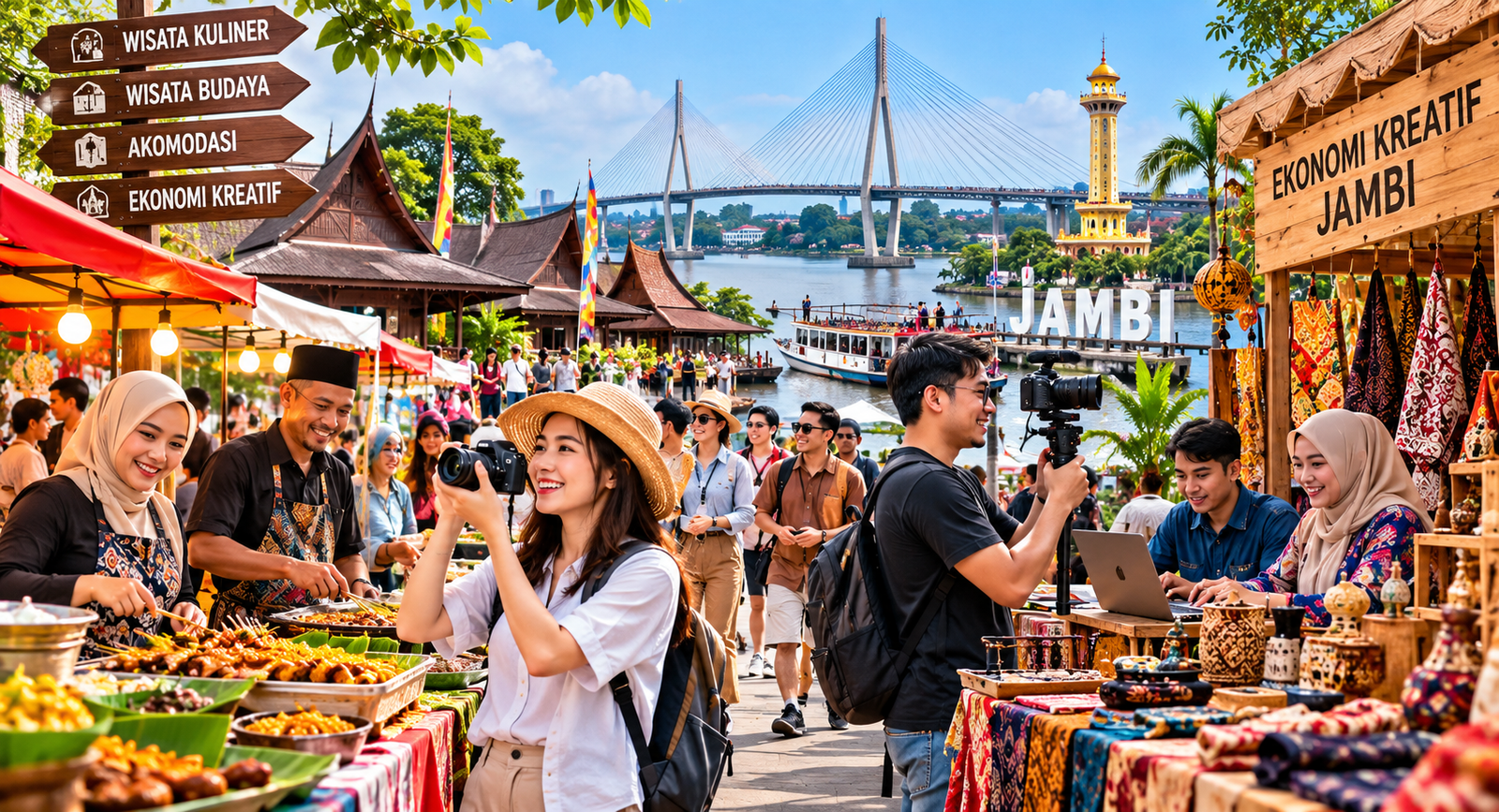 Peluang Kerja Pariwisata dan Ekonomi Kreatif di Jambi 2026, Kuliner hingga Konten Digital Berpotensi Berkembang