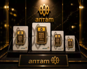 Harga Emas Antam Hari Ini Melonjak Rp20.000, Tembus Rp2,57 Juta per Gram