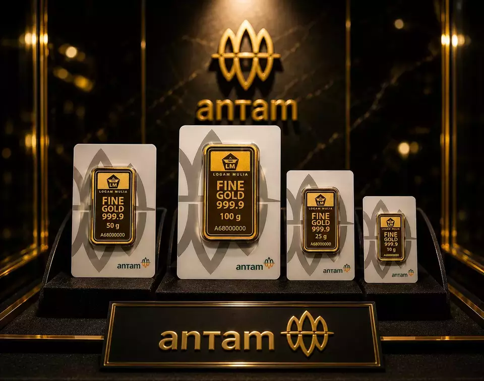 Harga Emas Antam Hari Ini Melonjak Rp20.000, Tembus Rp2,57 Juta per Gram