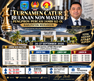 Turnamen Catur Non-Master Seri 9 di Merangin Jadi Penentu Tiket Kejurnas Banten
