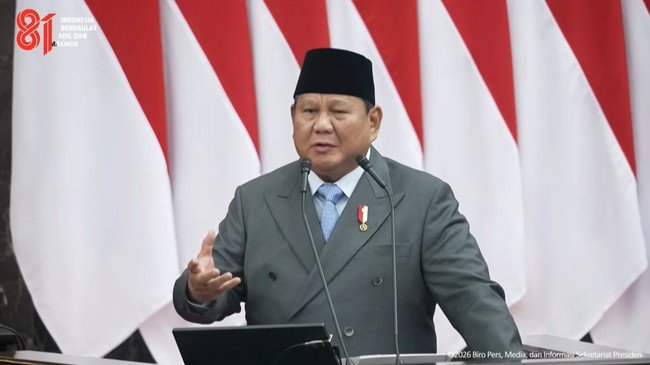 Prabowo Klaim Indonesia Swasembada 8 Komoditas Pangan dalam Setahun