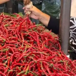 Harga Cabai Merah di Pasar Angso Duo Tembus Rp40.000 per Kilogram