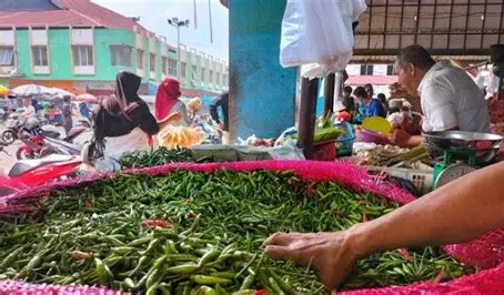 Harga Cabai Rawit Hijau di Pasar Angso Duo Tembus Rp55.000 per Kilogram